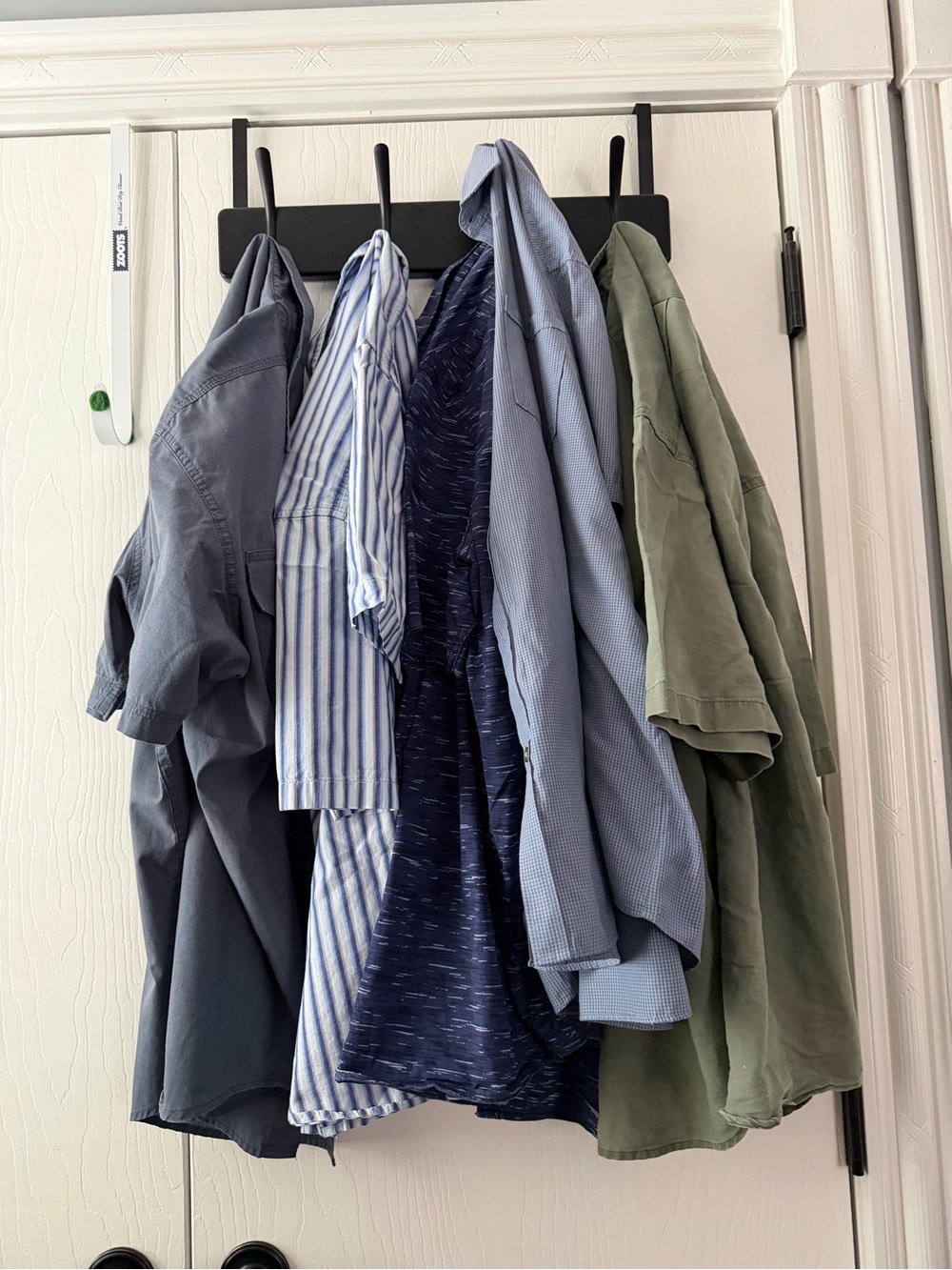 Men's Blue & Olive Casual Button-Up shirts